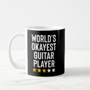 Werelds Okéste Gitarist Muziek Liefhebber Grappige Koffiemok
