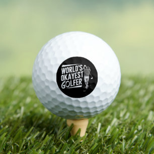Werelds Okéste Golfer Funny Golf Liefhebber Golf Golfballen