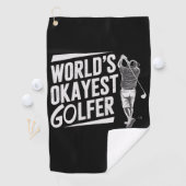Werelds Okéste Golfer Grappige Golf Liefhebber Gol Golfhanddoek (Insitu)
