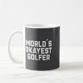 Werelds Okéste Golfer Grappige Golfgrap Vader Koffiemok (Links)