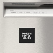 Werelds Okéste Golfer Grappige Golfgrap Vader Magneet (Insitu (Vaatwasser))