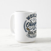 Werelds Okéste Golfer Vader Mok Grappig Golf Cadea (Voorkant links)