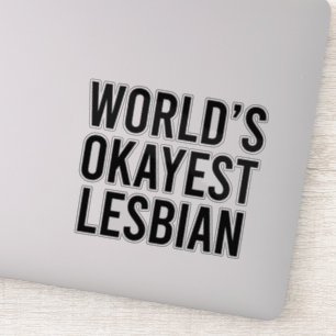 Werelds Okéste Lesbienne Sticker