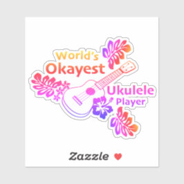 Werelds Okéste - op maat gesneden vinyl sticker