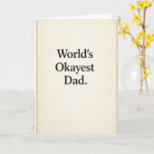 Werelds Okéste Papa - Grappig Kaart (Gele Bloem)