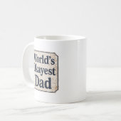 Werelds Okéste Papa Koffiemok (Voorkant links)