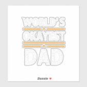 Werelds Okéste Papa Sticker (Vel)