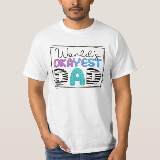 Werelds Okéste Papa T-shirt (Voorkant)