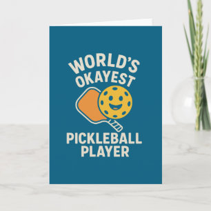 Werelds Okéste Pickleball Speler Bedankkaart