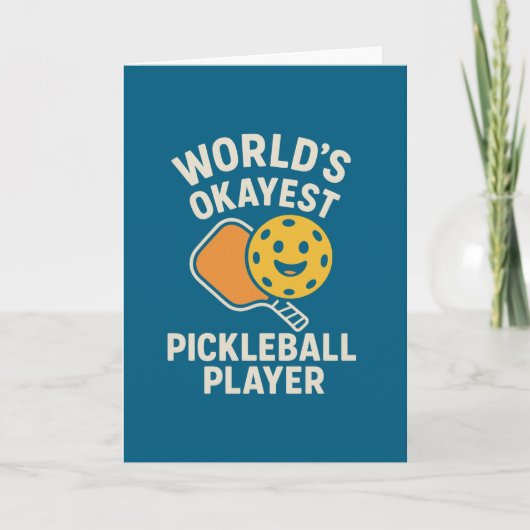 Werelds Okéste Pickleball Speler Bedankkaart (Voorkant)
