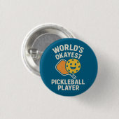 Werelds Okéste Pickleball Speler Ronde Button 3,2 Cm (Voorkant /achterkant)
