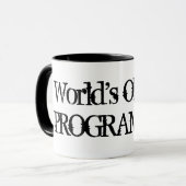 Werelds okéste programmeur | Grappige mok humor (Voorkant links)