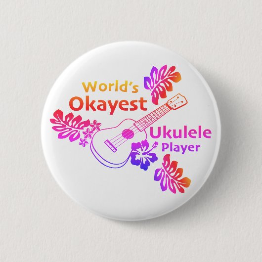 Werelds Okéste - Regenboog Knop Ronde Button 5,7 Cm (Voorkant)