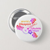 Werelds Okéste - Regenboog Knop Ronde Button 5,7 Cm (Voorkant /achterkant)
