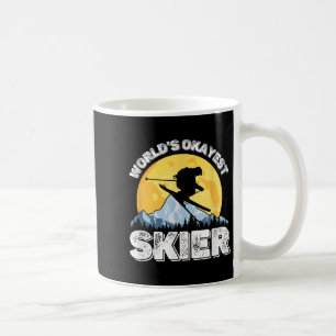 Werelds Okéste Skiër Retro Vintage Ski Liefhebber Koffiemok
