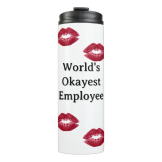 Werelds okéste werknemer Thermische tumbler Thermosbeker