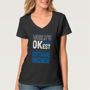 Werelds OKste Software Engineer Ontwikkelaar Humor T-shirt