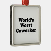Wereld's slechtste collega metalen ornament (Rechts)