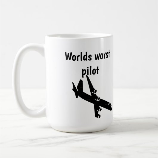 Werelds slechtste piloot koffiemok (Links)