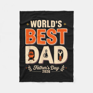 Werelds vader grill meester grappige bbq humor vad fleece deken