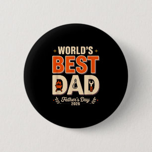 Werelds vader grill meester grappige bbq humor vad ronde button 5,7 cm