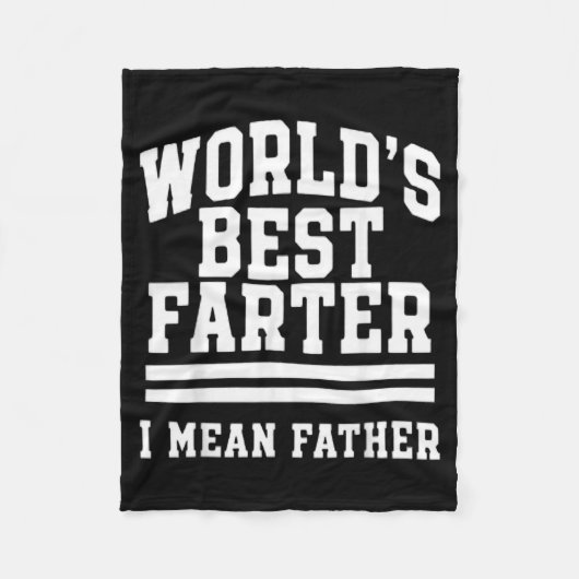 Werelds verder vader papa mannen grap fleece deken (Voorkant)