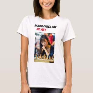 Wereldschaakdag 20 juli trending T-shirt