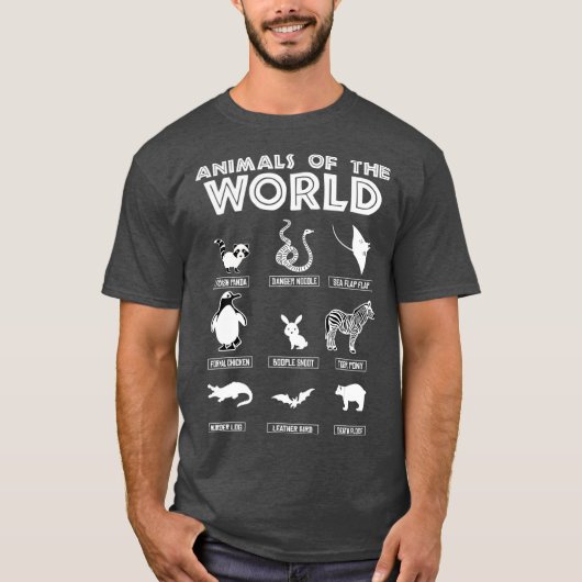 Wereldschimmeldieren T-shirt (Voorkant)