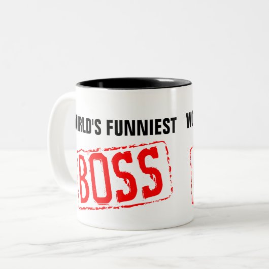 Wereldschimmelste koffie-Mok Tweekleurige Koffiemok (Voorkant links)