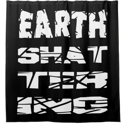 wereldschokkend douchegordijn (Voorkant)