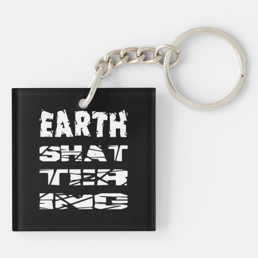 wereldschokkend sleutelhanger (Achterkant)