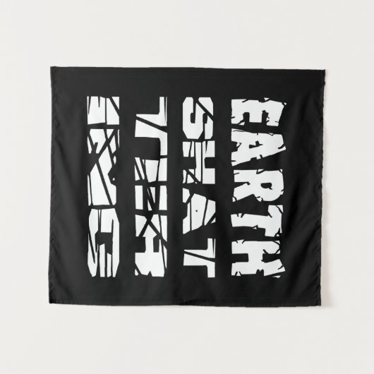 wereldschokkend wandkleed (Voorkant (horizontaal))