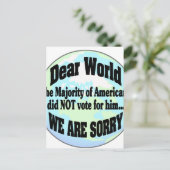 wereldsorry2 briefkaart (Staand voorkant)