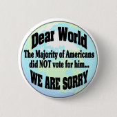 wereldsorry2 ronde button 5,7 cm (Voorkant)