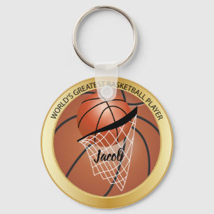 Wereldste Basketball Player Sleutelhanger