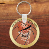Wereldste Basketball Player Sleutelhanger (Voorkant)