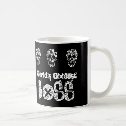 Wereldste BOSS Zebra Skulls V07B Koffiemok (Rechts)