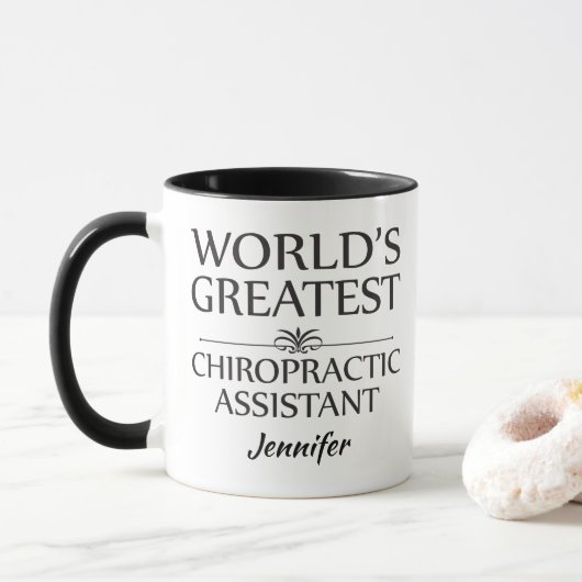 Wereldste chiropractische assistent - Aangepast Mok (Met donut)