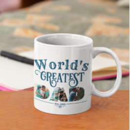 Wereldste DAD met 3 fotoframes Koffiemok