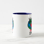 Wereldste Gigi Heart Tweekleurige Koffiemok (Center)