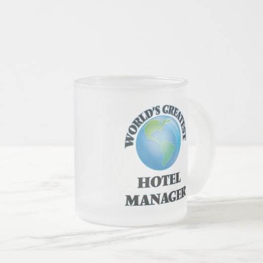 Wereldste Hotelmanager Matglas Koffiemok (Voorkant rechts)