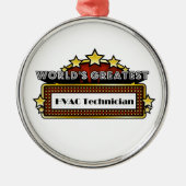 Wereldste HVAC-technicus Metalen Ornament (Voorkant)