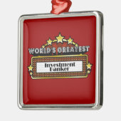 Wereldste investeringsbank metalen ornament (Links)