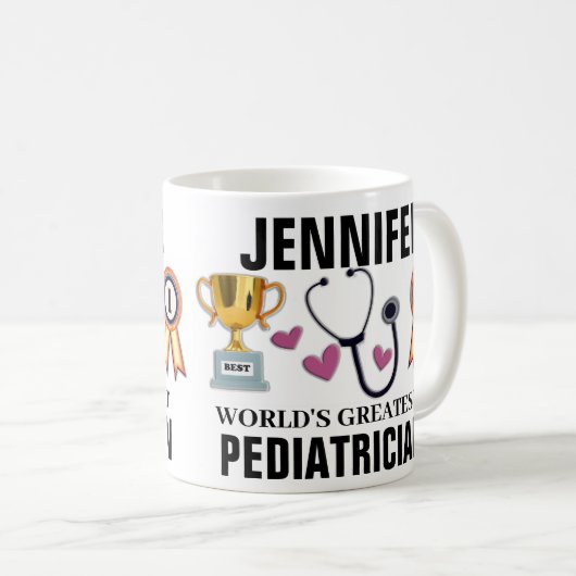 Wereldste kinderarts koffiemok (Voorkant rechts)