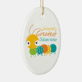 Wereldste kinderverzorger keramisch ornament (Rechts)