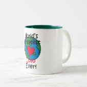 Wereldste Lolo Heart Tweekleurige Koffiemok (Voorkant rechts)