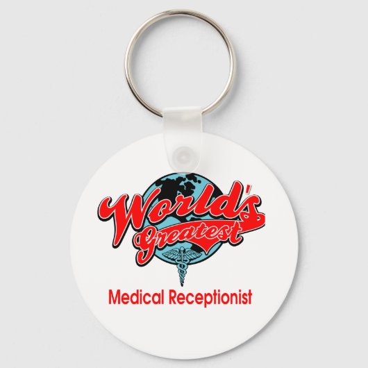 Wereldste medisch receptioniste sleutelhanger (Voorkant)