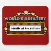 Wereldste medisch secretaris muismat (Voorkant)