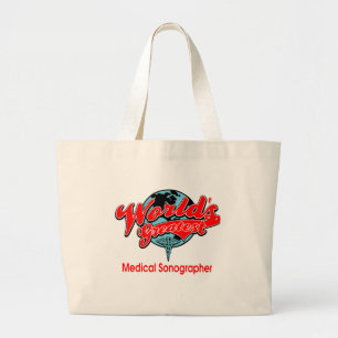 Wereldste medische Sonograaf Grote Tote Bag