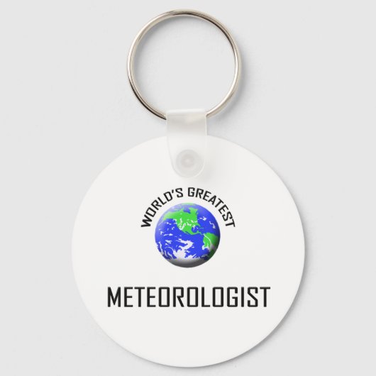 Wereldste meteoroloog sleutelhanger (Voorkant)